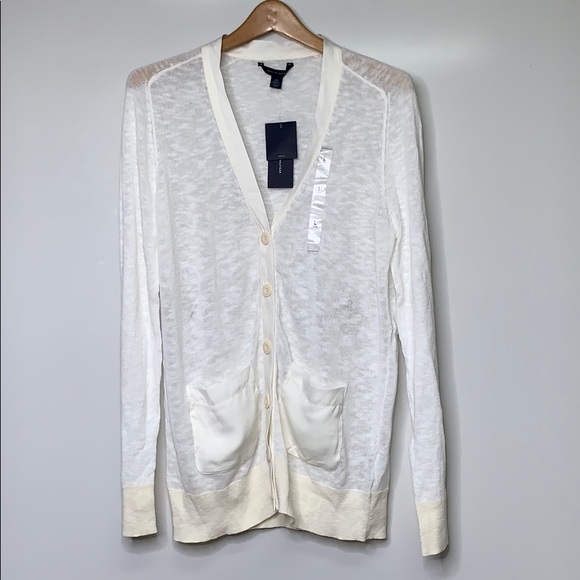 Tommy Hilfiger Sweaters - NWTs TOMMY HILFIGER • Ivory White Long Cardi